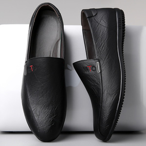Mocassins en cuir blanc MTO pour hommes, chaussures décontractées et professionnelles à enfiler, souples, confortables et respirantes pour les jeunes - Product Image 3