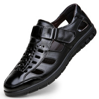 Chaussures décontractées en cuir respirant pour hommes, neuves et de haute qualité, faites à la main, perforées, confortables, antidérapantes, pour l'été et la conduite en extérieur