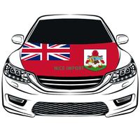 Penutup Kap Mobil Bendera Belize Pelindung Kap Mesin yang Dipersonalisasi Poliester Elastis Tahan Panas Tahan Lama Cocok untuk Semua Jenis Mobil