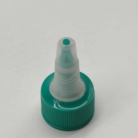 Bouchon de bouteille à vis en plastique PP à surface striée, avec embout compte-goutte et capuchon à vis