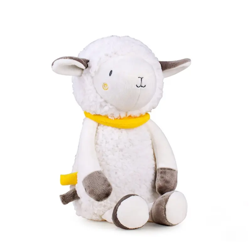 Samtoy Custom Night Lamb White Noise lenitivo Baby Soft peluche peluche giocattoli pecora peluche con musica leggera