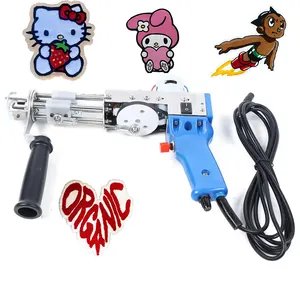 Wholesale Portable 2in1 hand tufting gun machine for DIY carpet Electric Tufting Gun rug weaving machine other textile machines