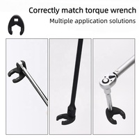 Populaire 19 pièces 45 #   Jeu de clés à molette réglables à extrémité ouverte en acier, 10-22 mm, clé à fourche métrique, outil à extrémité ouverte de 3/8 pouce