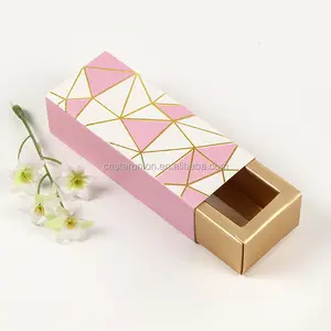 Personalizado lápiz labial cajón caja llena de lápiz labial color manga pequeña caja de regalo DIY general logotipo impreso de lápiz labial caja de embalaje