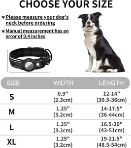 Apple Airtag tracker étui de protection pour collier de localisation d'animaux manquants collier cloche réfléchissant pour chiens et chats