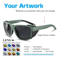 Gafas de Sol Polarizadas TR90 para Pesca con Protectores Laterales Extraíbles - Gafas Deportivas para Exteriores Ultraligeras y Resistentes al Viento