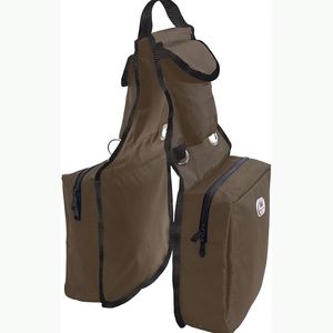 Sac de selle pour cheval en cuir de vache et polyester, style western, avec gravures, certifié BSCI, disponible en gros depuis l'Inde - Product Image 2