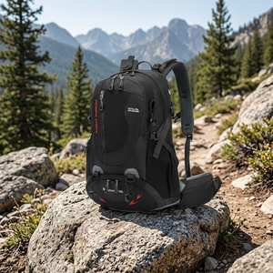 Sac à dos de randonnée professionnel 35L en nylon avec fermeture éclair, résistant à l'abrasion et aux déchirures, système de suspension pour activités de plein air - Product Image 3