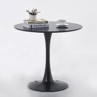 Mobilier nordique, chaises de café de créateurs célèbres, tables à manger blanches en bois, tulipe scandinave, tables et chaises modernes, ensemble de 4