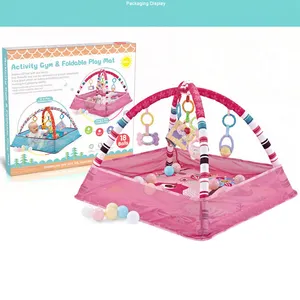Экологичный детский игровой коврик для тренажерного зала | Развивающий коврик с принтом | Безопасная игровая площадка для младенцев и малышей