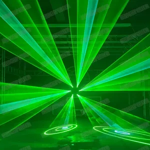 Promosyon OEM makul fiyat Disco teca Disco sahne Lazer gösterisi 6W ILDA tarayıcı disko DJ parti gece kulübü için RGB Lazer işık