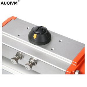 Válvula de Bola Neumática de Tres Vías de Acero Inoxidable 304 con Bridas para Control de Gases, Accesorios para Tuberías AUQIVM de Acero Inoxidable 304 - Product Image 2