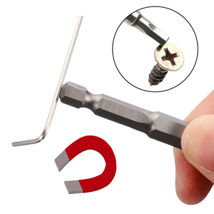 مفك مغناطيسي من الفولاذ المقاوم للصدأ <span class=keywords><strong>S2</strong></span> مقاس 50 مللي يتميز بحجم 1/4 بوصة وإدراج ذراع سداسي ومفك براغي سداسي - Product Image 5