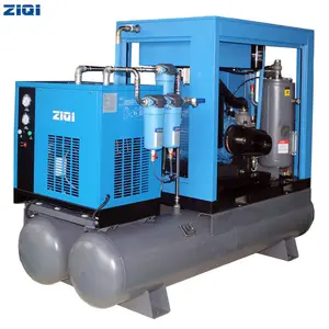 China Produtos proeminentes 20 HP estacionário tudo em um tipo compressor de parafuso de ar com extremidades pneumáticas Ingersoll Rand