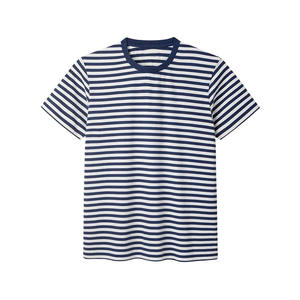 T-shirt classique à rayures, chemise artisanale offrant une sensation confortable et décontractée, idéale pour les sorties quotidiennes et un style sans effort - Product Image 1