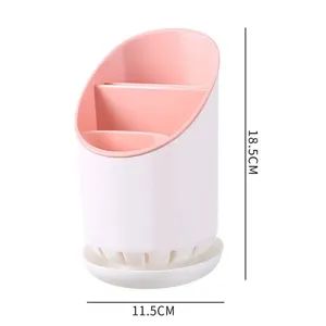 Large Capacity Detachable Chopstick Holder Tray New Drainage Hole Space-Saving Household Storage Rack for Tableware Plastic - Product Image 2