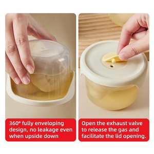 Custom Logo Portable Small Refrigerator Storage Box Food Grade Silicone <b>Pickle</b> <b>Jar</b> for Kimchi <b>Pickled</b> Vegetable Preservation Box - Product Image 4
