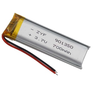 แบตเตอรี่ลิเธียมโพลิเมอร์ 3.7V 700mAh 901350 แบบชาร์จได้ สำหรับการดูแลสุขภาพและการตรวจสอบสุขภาพ - Product Image 1