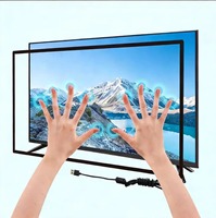 Écran tactile infrarouge IP65 de 19 pouces, cadre prêt à l'emploi, affichage de projection pour le divertissement à domicile avec technologie IR interactive