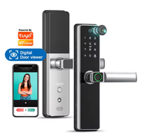 Sinovo harga grosir kunci Digital Cerradura Inteligente WIFI TTlock Tuya APP kata sandi sidik jari kunci pintar tanpa kunci