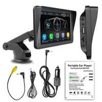 Écran de voiture portable sans fil 7 pouces, autoradio Android Auto, lecteur MP5 Bluetooth pour voiture, vidéo de recul, radio