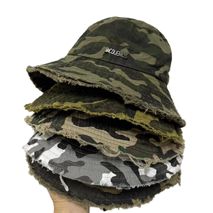 Chapeau Bob Rayé de Pêcheur pour Bébés, Protection Solaire pour Randonnée en Extérieur avec Grandes Bords Larges, Corde <span class=keywords><strong>Anti</strong></span>-Vent, Bords Bruts, 100% Coton - Product Image 2