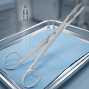 Pinces de Gross Maier droites sans cliquet, instrument chirurgical pour la chirurgie générale, certifiées CE Classe I, manuelles - Product Image 3