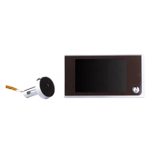 เครื่องรับสัญญาณวิดีโอดิจิตอล LCD ระดับ120องศาเครื่องดูกริ่งประตูสำหรับบ้านและอพาร์ตเมนต์ปรับแต่งโลหะผสมสังกะสี3.5นิ้ว - Product Image 1