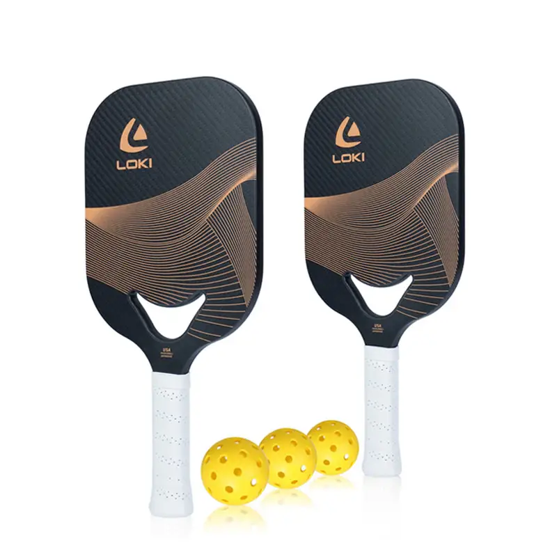 Loki nuevo Popular Oem superficie mate encendedor T700 fibra de carbono Usapa Pickleball Paddles Set