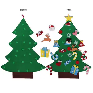 Factory direct hanging decoration Kids 3D Diy Eco-friendly Multiple Items music christmas tree