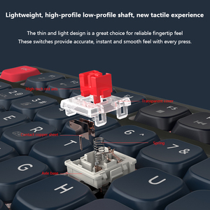 <span class=keywords><strong>Clavier</strong></span> mécanique sans fil à profil bas 2.4G à trois modes adapté à la tablette mac Office Game <span class=keywords><strong>Clavier</strong></span> mécanique à profil bas - Product Image 3