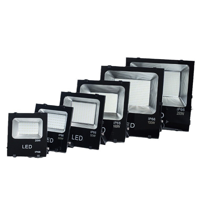 High Bright Aluminum LED Flood Light for Indoor/Outdoor Use IP66 Waterproof AC Power Source for Warehouse Garden Lighting