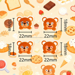 16 đếm Gấu bông đường bánh Topper ăn được đường trang trí khô cứng Hoàng Gia đóng băng trang trí cho sinh nhật bé tắm bánh - Product Image 3