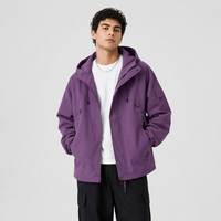 Blouson Bomber Homme Fonctionnel Nouvelle Collection Automne 2026 – Style Streetwear Ample et Décontracté avec Capuche Coupe-Vent pour l'Extérieur