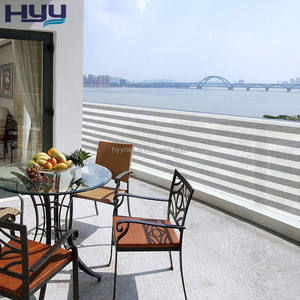 Écran de confidentialité à rayures grises et blanches, <span class=keywords><strong>filet</strong></span> pare-<span class=keywords><strong>vent</strong></span> moderne <span class=keywords><strong>pour</strong></span> balcon, barrière visuelle décorative - Product Image 5