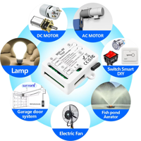 Control Remoto Inalámbrico Inteligente Tuya WiFi y RF 433MHz, Transmisor de Red BLE, Relé de 2 Canales, CA 90-250V, para Puerta de Garaje