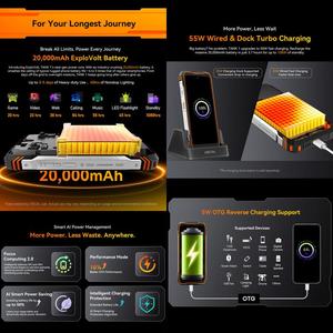 Teléfono Inteligente Resistente Blackview Oscal TANK 1 5G, 12GB+256GB, 6.78 Pulgadas, Android 15, Octa Core, OTG, NFC, 20000mAh - Product Image 6