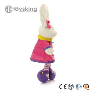 Conejo de Peluche Personalizado Divertido 2018 con Vestido, Juguete de Peluche al por Mayor OEM - Product Image 3