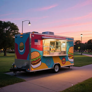 Remolque de Comida Rápida Móvil Refrigerado para Catering, Contenedor para Pizza y Venta de Cupcakes 2025 - Product Image 1