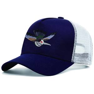 Vente en gros Casquette de camionneur vintage en maille de haute qualité Casquette 5 panneaux avec broderie de logo personnalisé Casquette en maille de baseball - Product Image 3