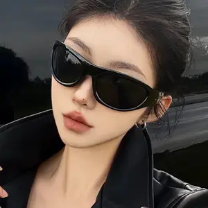 unisex Y2K fashion hip-hop sun glasses punk shades small frames future technology sense sunglasses women