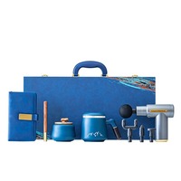 Hochwertiges Büro-Weihnachtsgeschenkset Luxuriöses Boxed-Geschenk Holzstift Regenschirm Tasse Faszienpistole Logo Anpassbar Geschäftliche Geschenksets