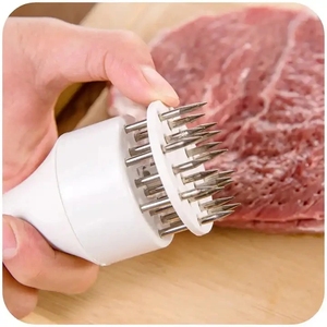 Stainless Steel Steak Meat <b>Tenderizer</b> Hammer Daily Use Loose Meat Needle Household Punching Tool Tendon Breaker Meat Inserting - Product Image 2