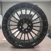 Rines de Aleación de Aluminio Forjado de Alta Calidad, Nuevo Diseño, 17 Pulgadas, Negro Brillante, ET 30mm, Ajuste Universal, 1 Año de Garantía