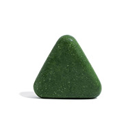 Barre solide de shampooing de savon sans sulfate de marque de fabriquant personnalisée à base de plantes Usma Herbe de croissance de cheveux Feuille de thuya Triangle
