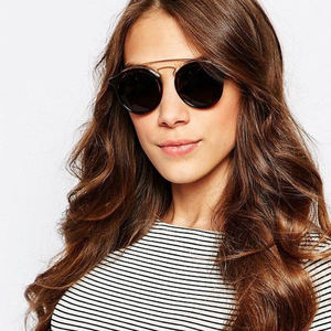 Occhiali da Sole STORY STY5651 con Montatura Ovale Vintage, Design Italiano, Doppio Ponte in Metallo e Aste Curve, per Uomo e Donna - Product Image 2