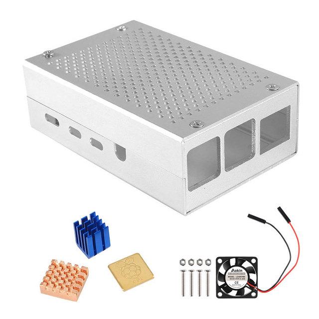 Raspberry Pi 4 Case Raspberry Pi Case 4 4 Aluminum Box Metal Case for Raspberry PI Model B Box