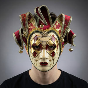 Masque <span class=keywords><strong>de</strong></span> bouffon vénitien en plastique <span class=keywords><strong>de</strong></span> haute qualité pour bal masqué, costume <span class=keywords><strong>de</strong></span> fête <span class=keywords><strong>de</strong></span> <span class=keywords><strong>Venise</strong></span>, Halloween, décoration DIY - Product Image 3