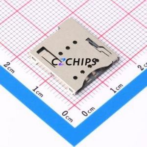 MICRO SIM 6+1P H1.5 SIM Card Connector SMD Connector Self-Return Type Micro SIM Card Card Holder With Card Detection - Product Image 1