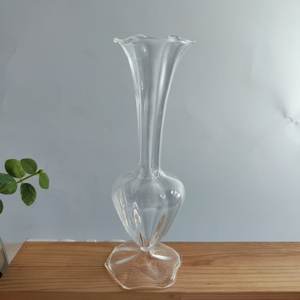 थोक हाथ में स्पष्ट ग्लास बड vase लंबी डेको शैली के न्यूनतम घर सजावट के पुष्प प्रदर्शन छोटे हाइड्रोपोनिक ग्लास वेस - Product Image 2